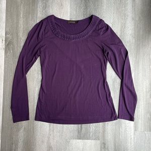 The Limited Small Long Sleeve Purple Shirt
